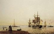 Merchantmen and other Vessels off the Spurn Light Vessel Henry Redmore